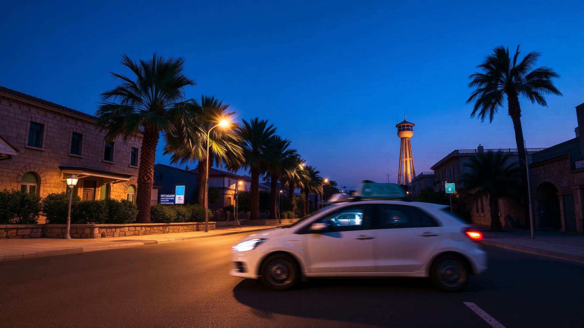 מוניות רחובות והסביבה